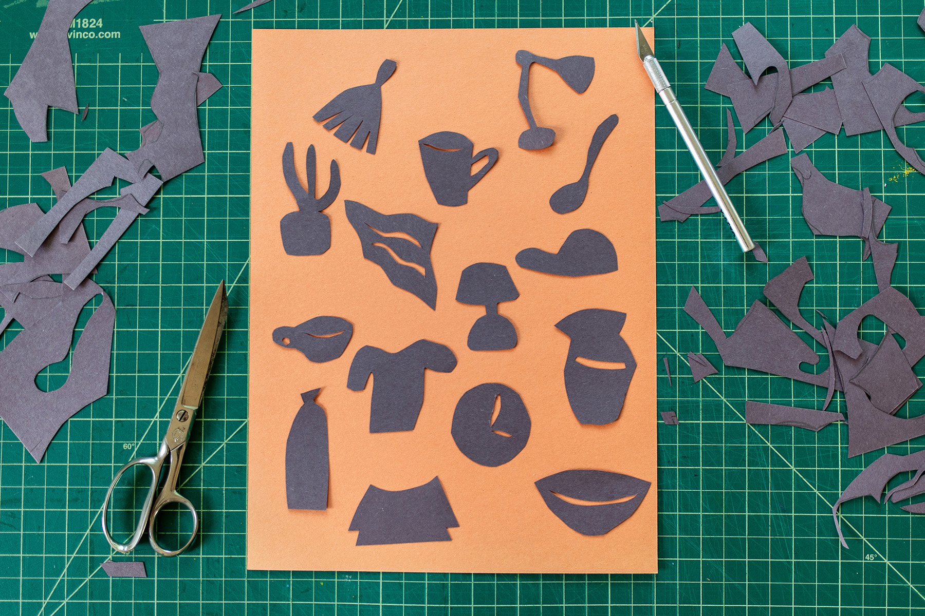 paper cut objects