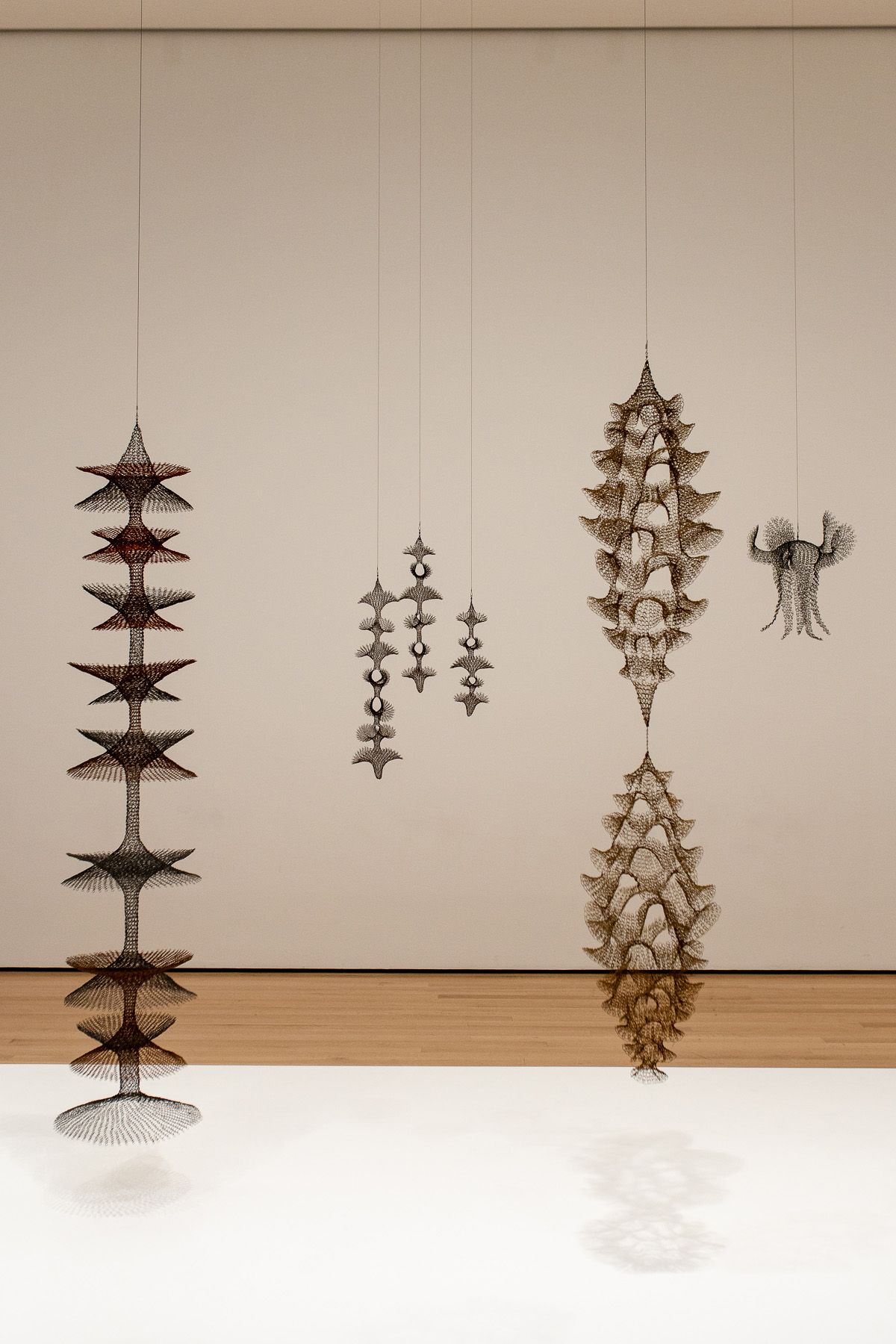 Ruth Asawa hanging sculptures